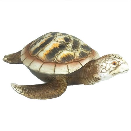 GLOBE IMPORTS 11 in White Brown Sea Turtle Figurine GI219W3585